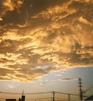 夕方の空です。（右も同じ）